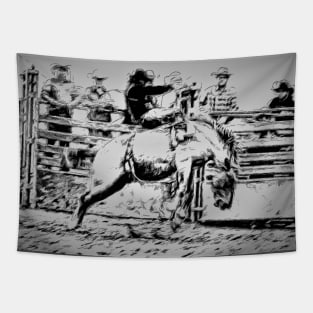 Bronco Rider - Rodeo Event Tapestry