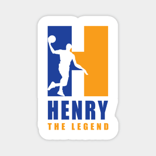 Henry Custom Player Basketball Your Name The Legend Magnet