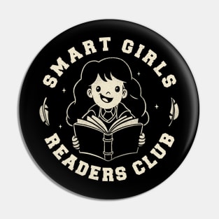 Smart Girls Readers Club Funny Books Pin