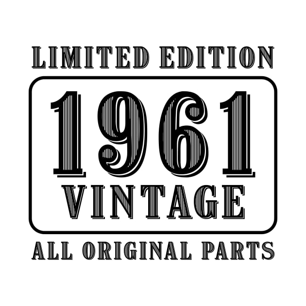 All original parts vintage 1961 limited edition birthday by colorsplash