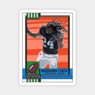 90's Marshawn Lynch Football Card Magnet