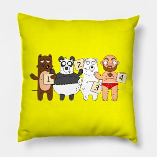 Bear Line-up Pillow