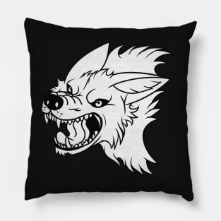 Growl Wolf Pillow