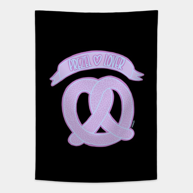 Pretzel Lover (transparent) Tapestry by MailoniKat