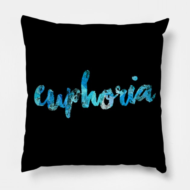 BTS Jungkook Euphoria Typography Pillow by hallyupunch