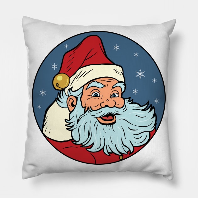 Pop Art Santa Pillow by valentinahramov