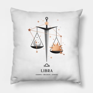 Libra Constellation Zodiac Series Pillow