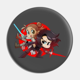 Space Sweethearts - Battle Balance - Chibi Cuties Pin