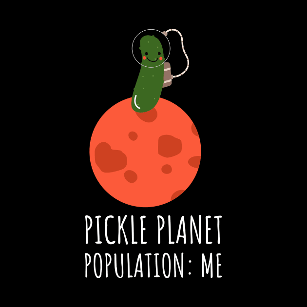 Pickle Astronaut On A Pickle Planet Funny by DesignArchitect