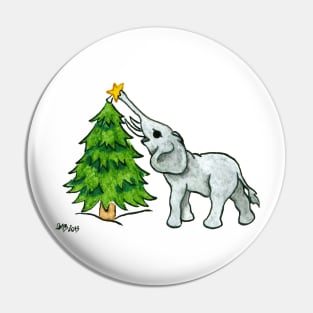 2013 Holiday ATC 11 - Christmas Tree and Elephant Pin