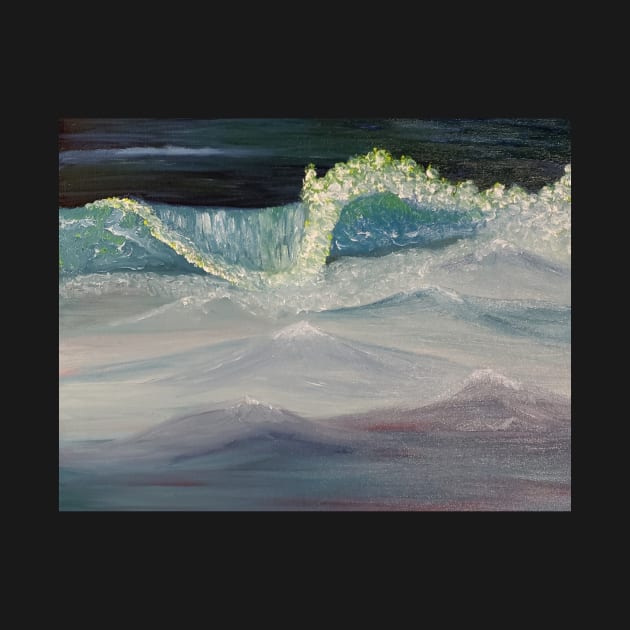 Ocean wave oil painting by tabitha kremesec by TeteSteva19