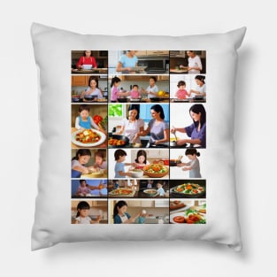 Mothers day, More Than Words Can Say: A Photo Collage of Motherly Love, Pillow