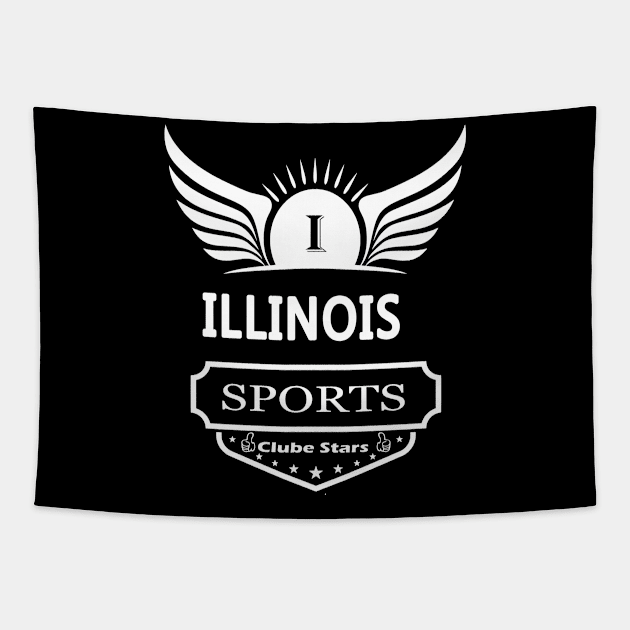 Illinois Sports Tapestry by Alvd Design