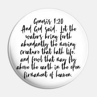 Genesis 1:20 Pin