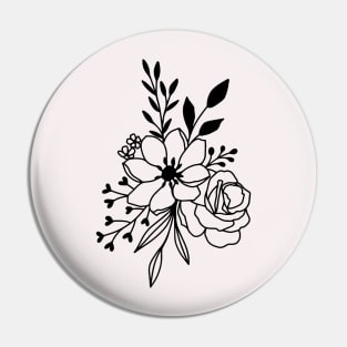 Minimalist Flowers Pin