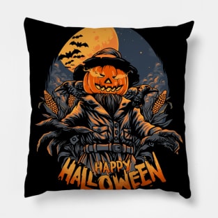 Scarecrow Halloween Pillow