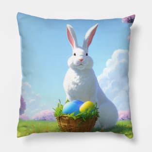 White Bunny-Easter Bunny Pillow