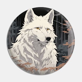 White Wolf Pin