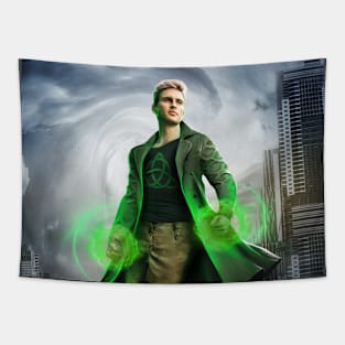 Superhero World Cover Art Tapestry