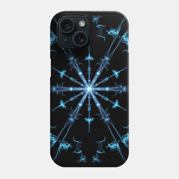 Electric Snowflake Phone Case by Indykatt