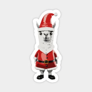 Christmas Funny Llama Magnet