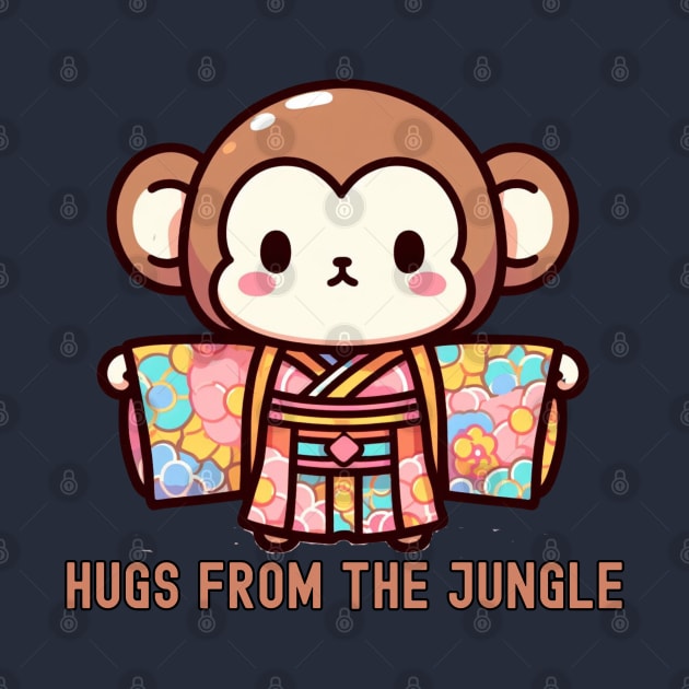 Japanese monkey Free hugs by Japanese Fever