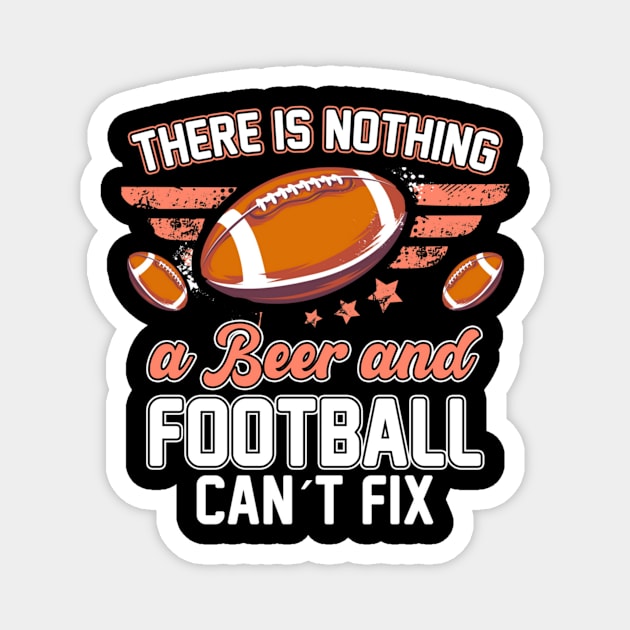 Football And Beer Magnet by onazila pixel