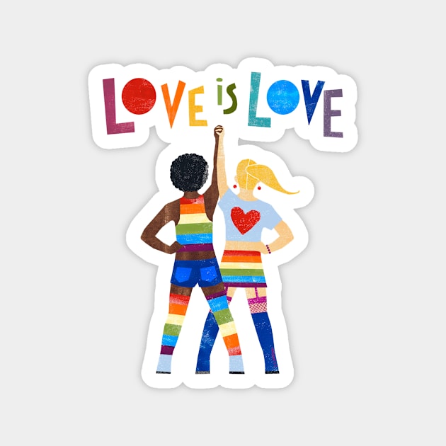 Love Is Love Is A Rainbow Magnet by JCPhillipps