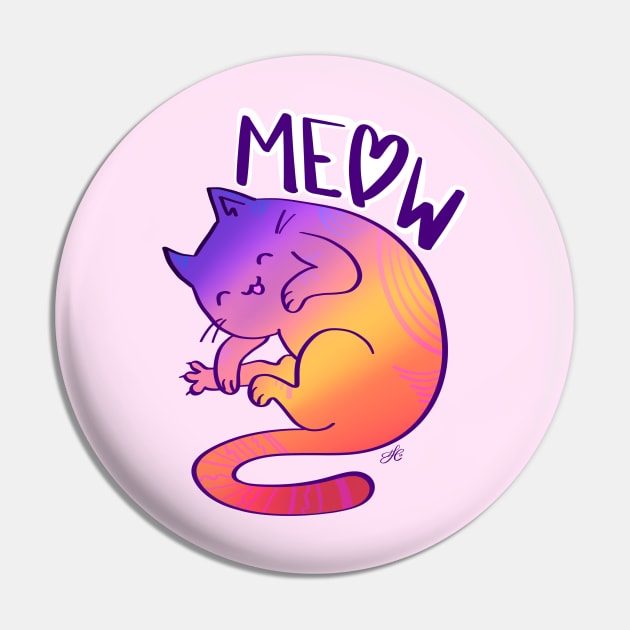 Cats Meow Pin by Toni Tees