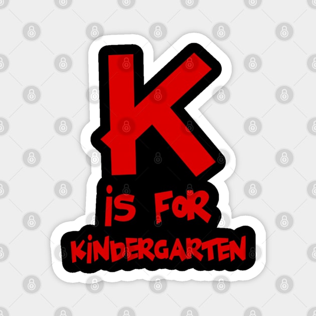 K is for Kindergarten Magnet by PeppermintClover