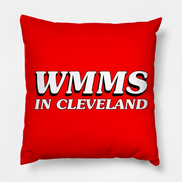 WMMS In Cleveland -  WKRP Style Pillow by RetroZest