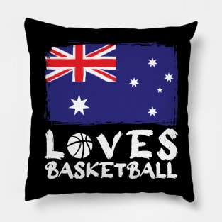 Australia Loves Basketball Pillow