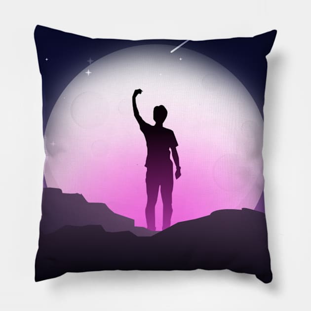 Take to the moon Pillow by SpaceRoom