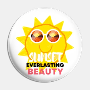 The sun is watching the sunset Pin