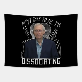 Mitch the Dissociation Turtle (Dark Variant) Tapestry