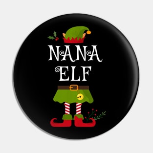 Nana Elf Shirt , Family Matching Group Christmas Shirt, Matching T Shirt for Family, Family Reunion Shirts Pin