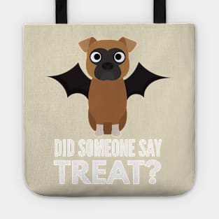 Boxer Dog Halloween Trick or Treat Tote
