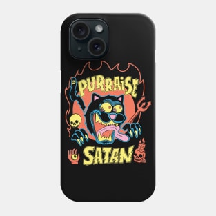 Purraise Satan by Tobe Fonseca Phone Case