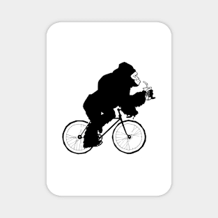 Silverback Gorilla on a Bike Magnet