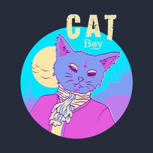 CAT BOY, Band Merchandise, Skate Design, Cat design T-Shirt