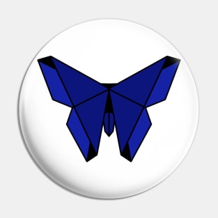 Blue Origami Butterfly Pin