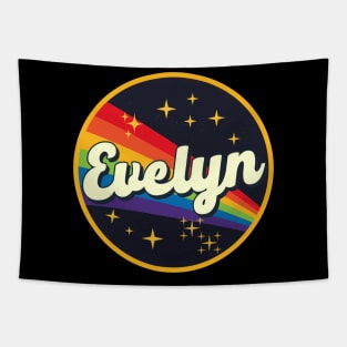 Evelyn // Rainbow In Space Vintage Style Tapestry