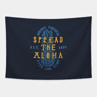 Spread the Aloha (Blue) Tapestry