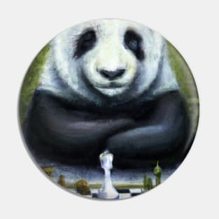 Panda Plays Chess Pin