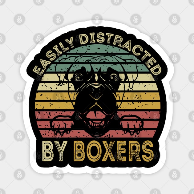 Easily Distracted By Boxers Magnet by DragonTees