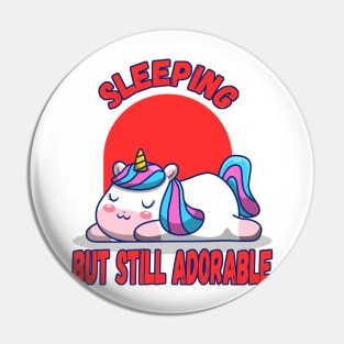 kawaii sleeping unicorn Pin