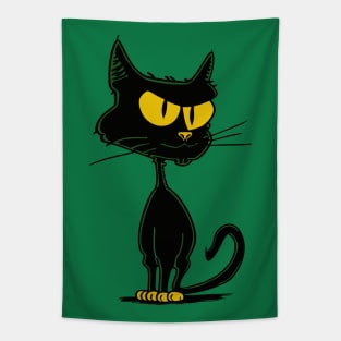 Retro Cartoon Cat Tapestry