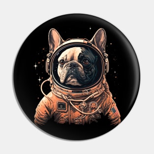 French Bulldog Astronaut Pin