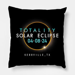 Total Solar Eclipse 2024 Kerrville Texas Totality Eclipse Pillow