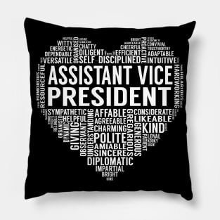 Assistant Vice President Heart Pillow